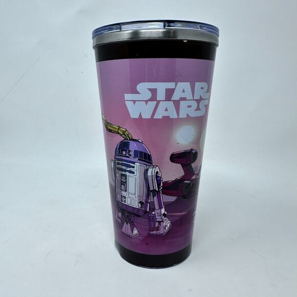 Disney Parks Star Wars Exclusive Travel Mug Luke Skywalker C-3PO R2-D2 Tatooine - Picture 2 of 10